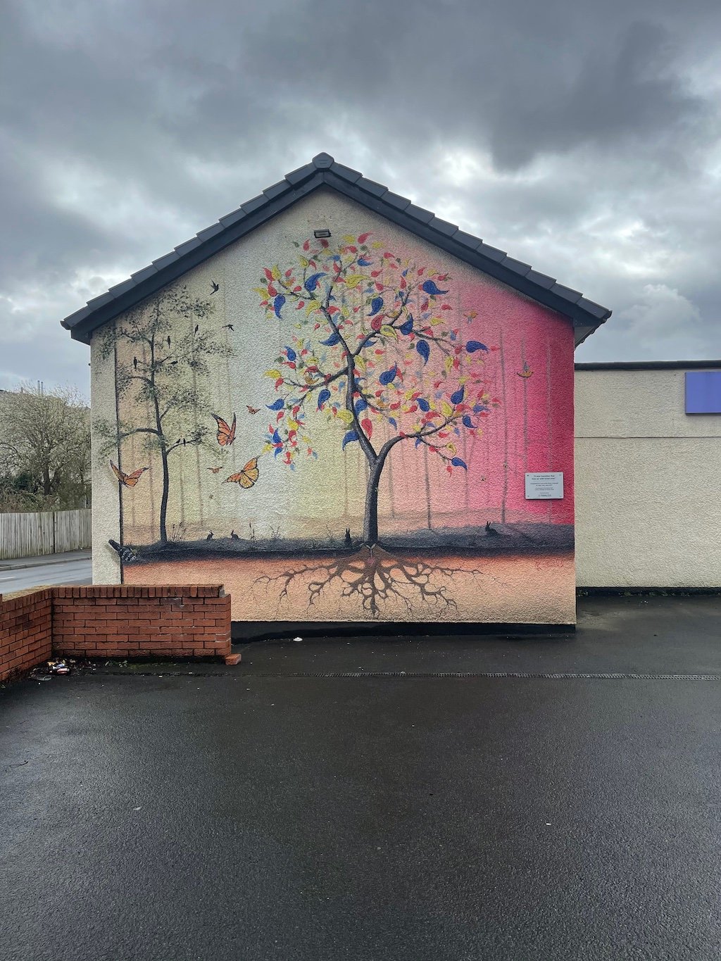 Paisley mural No. 05: "Tree of Life" on Lady Lane, Paisley town centre