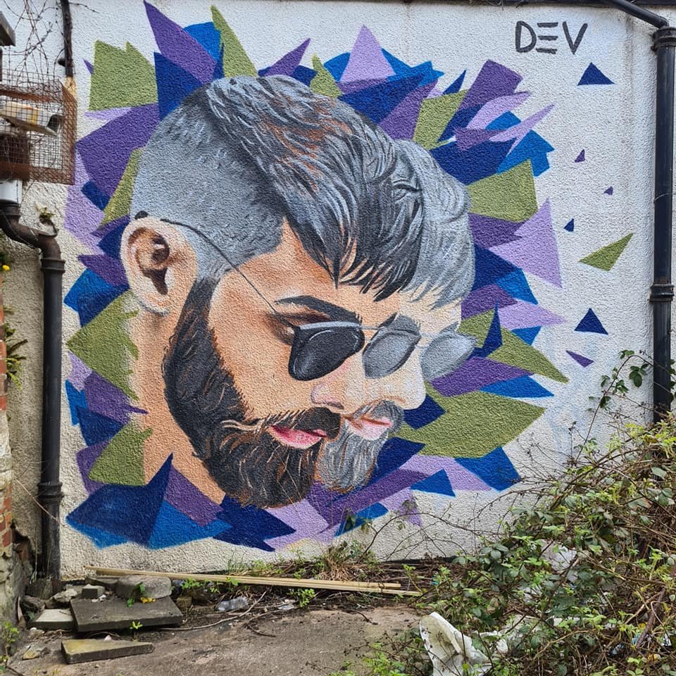 Paisley mural No. 33: "George Street" on George Street, Paisley town centre