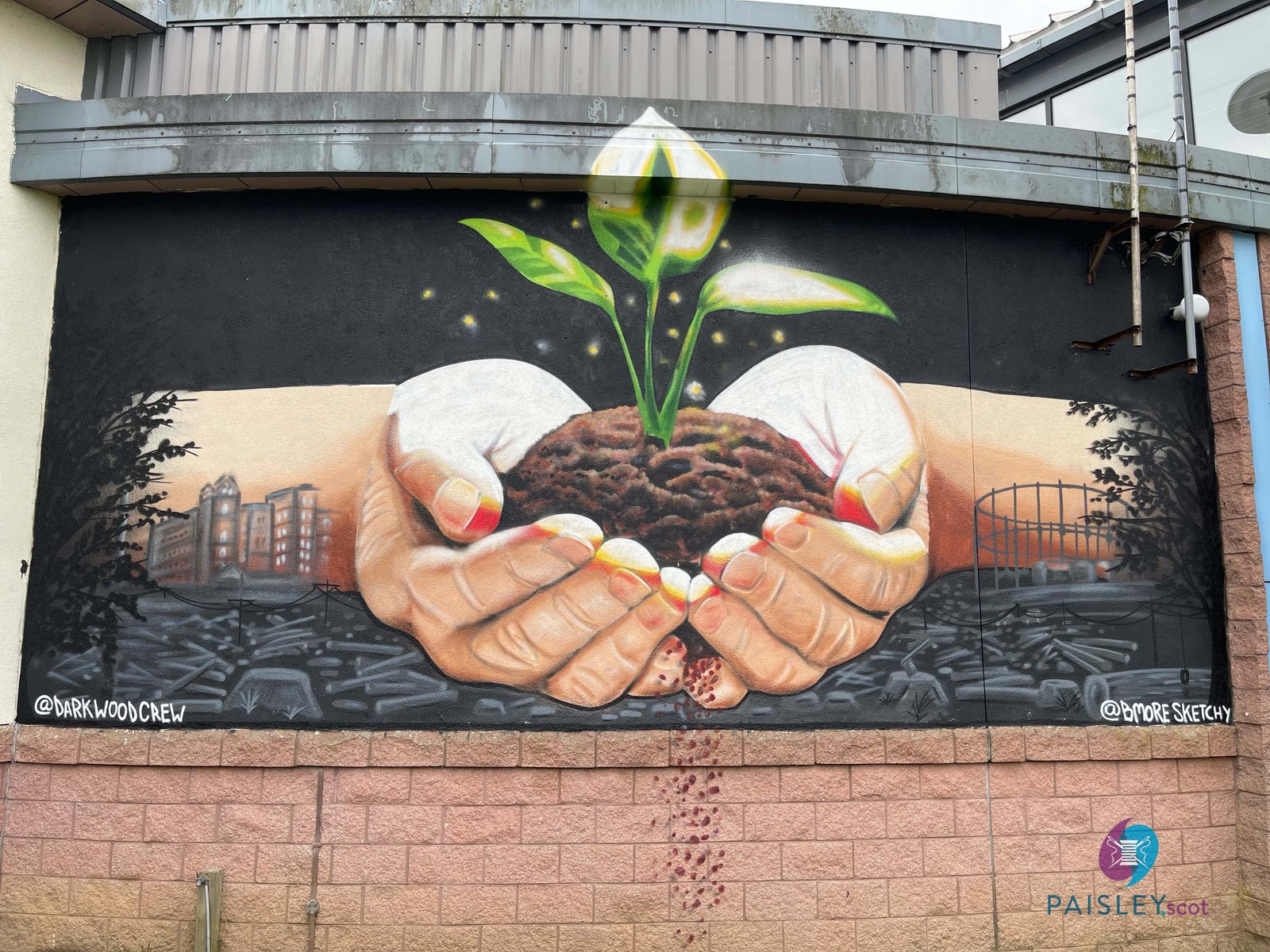 Paisley mural No. 40: "Tannahill" on Tannahill Road (behind Nisa), Paisley town centre